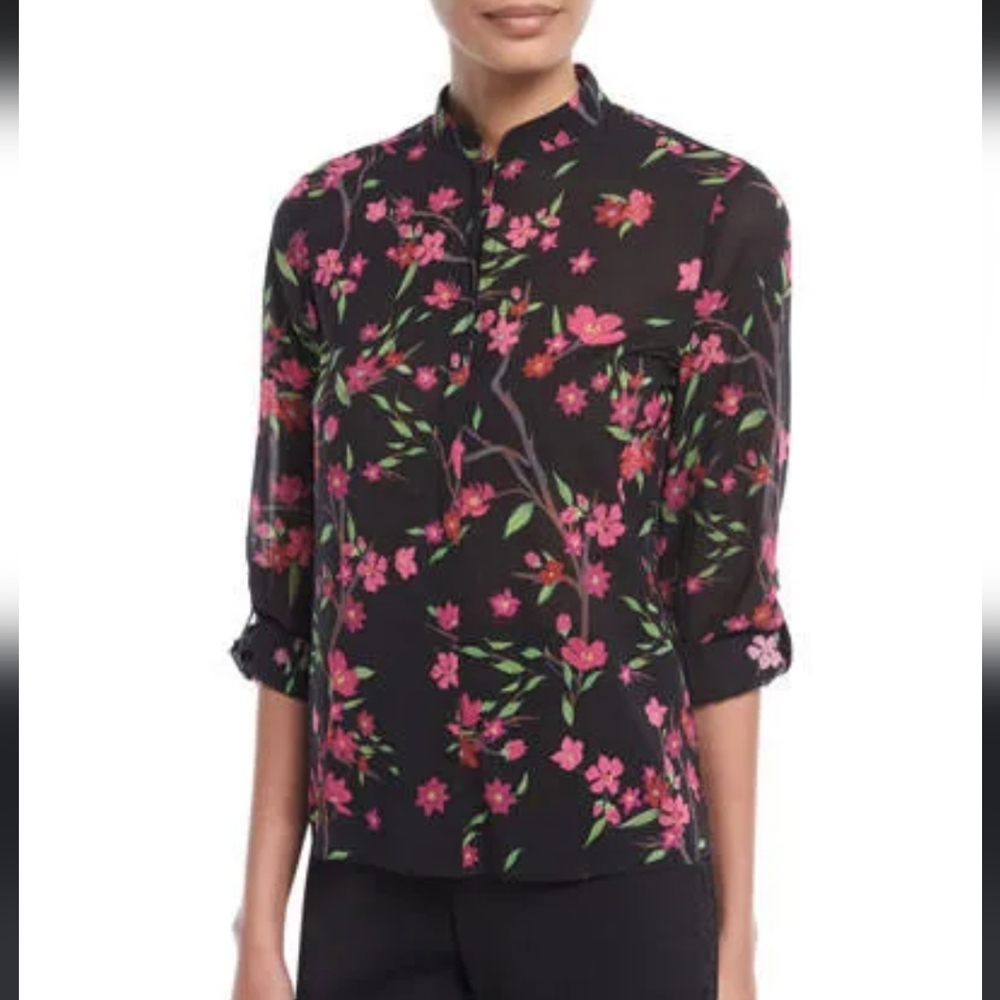 Alice + Olivia Eloise Floral blouse Size XS EUC